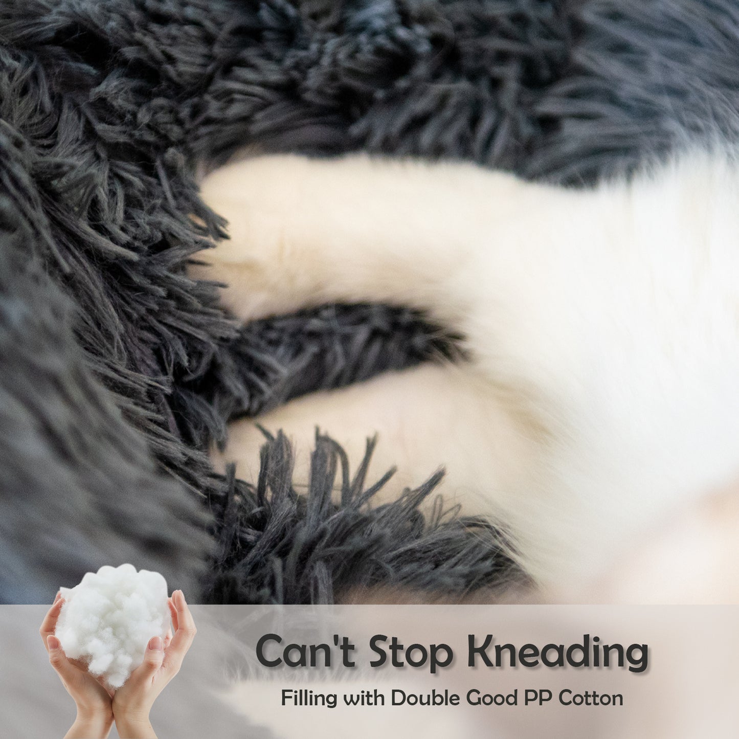 Round Plush Beds for Small Dogs & Cats