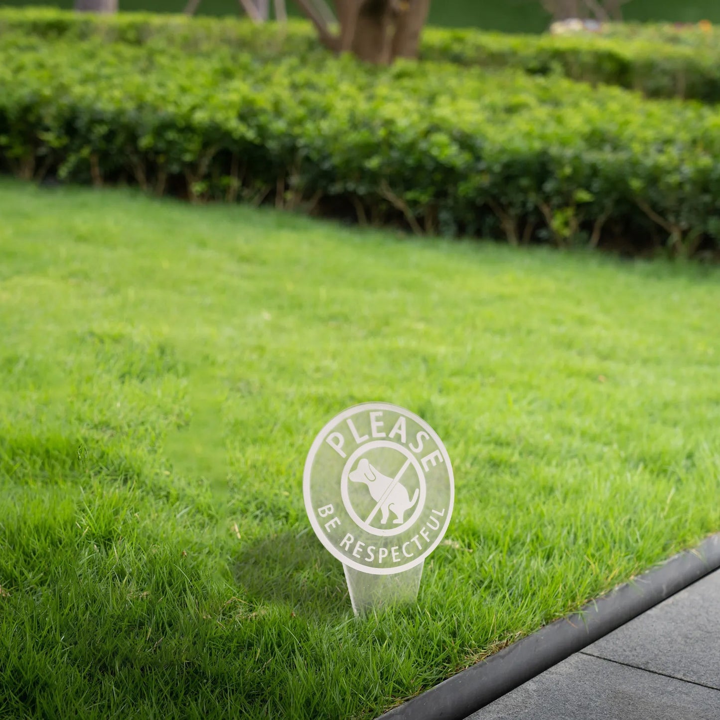 Dog Poop Sign With Bag Holder