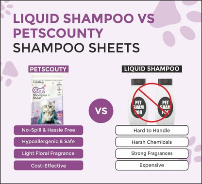 Cat Shampoo Sheets