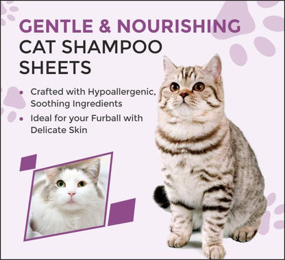 Cat Shampoo Sheets