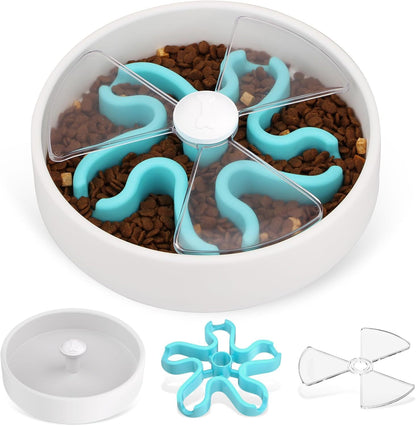 Slow Feeder Dog Bowls Maze Dog Food Puzzle Feeder For Dry Food Wet Food Raw Food Non Slip Interactive Dog Feeder For