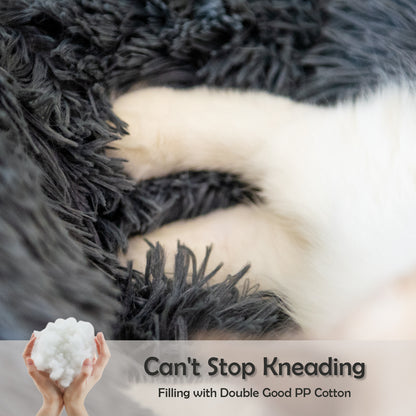 Round Plush Beds for Small Dogs & Cats